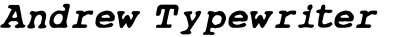 Andrew Typewriter Italic